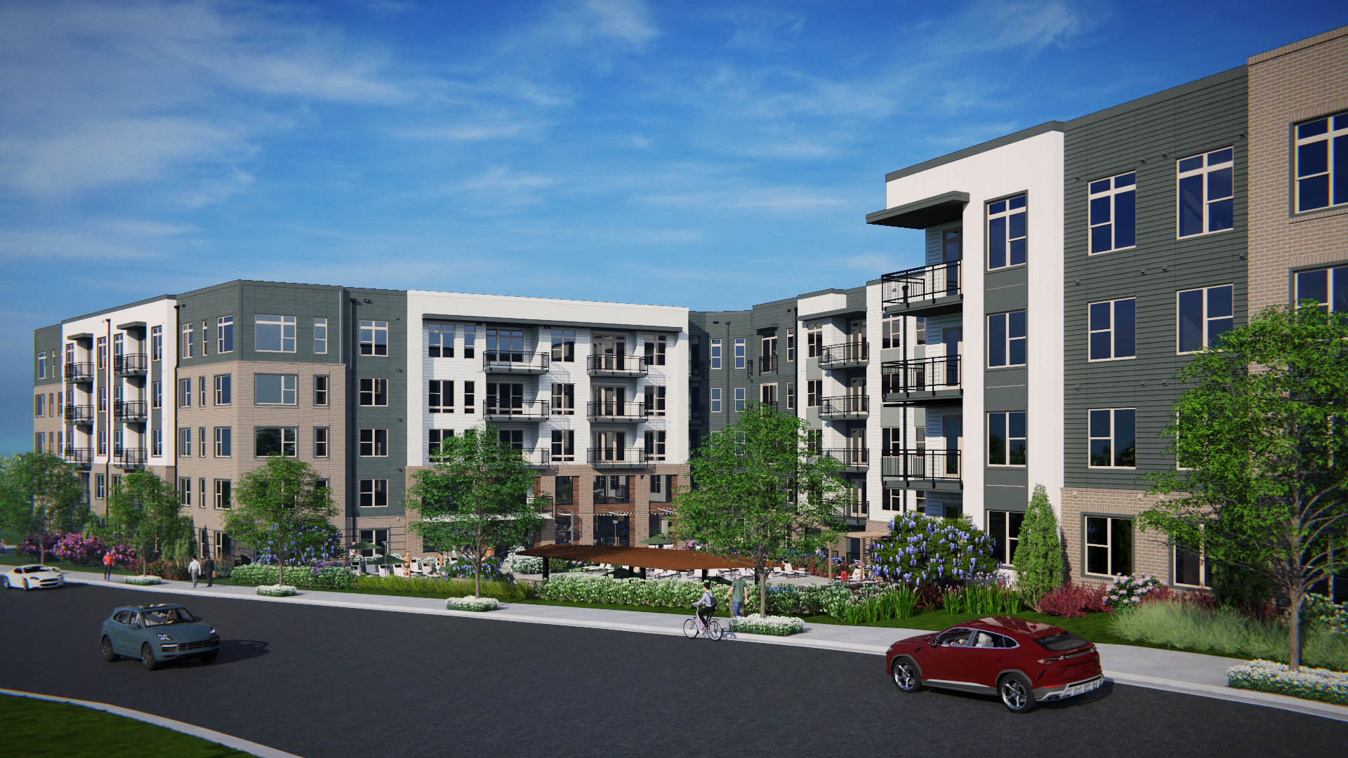 Brookhyrst_Second St A (07-08-24) v3 multifamily 3D rendering of a large modern development